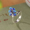 Blauer Pfau Ring