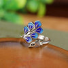 Blauer Pfau Ring